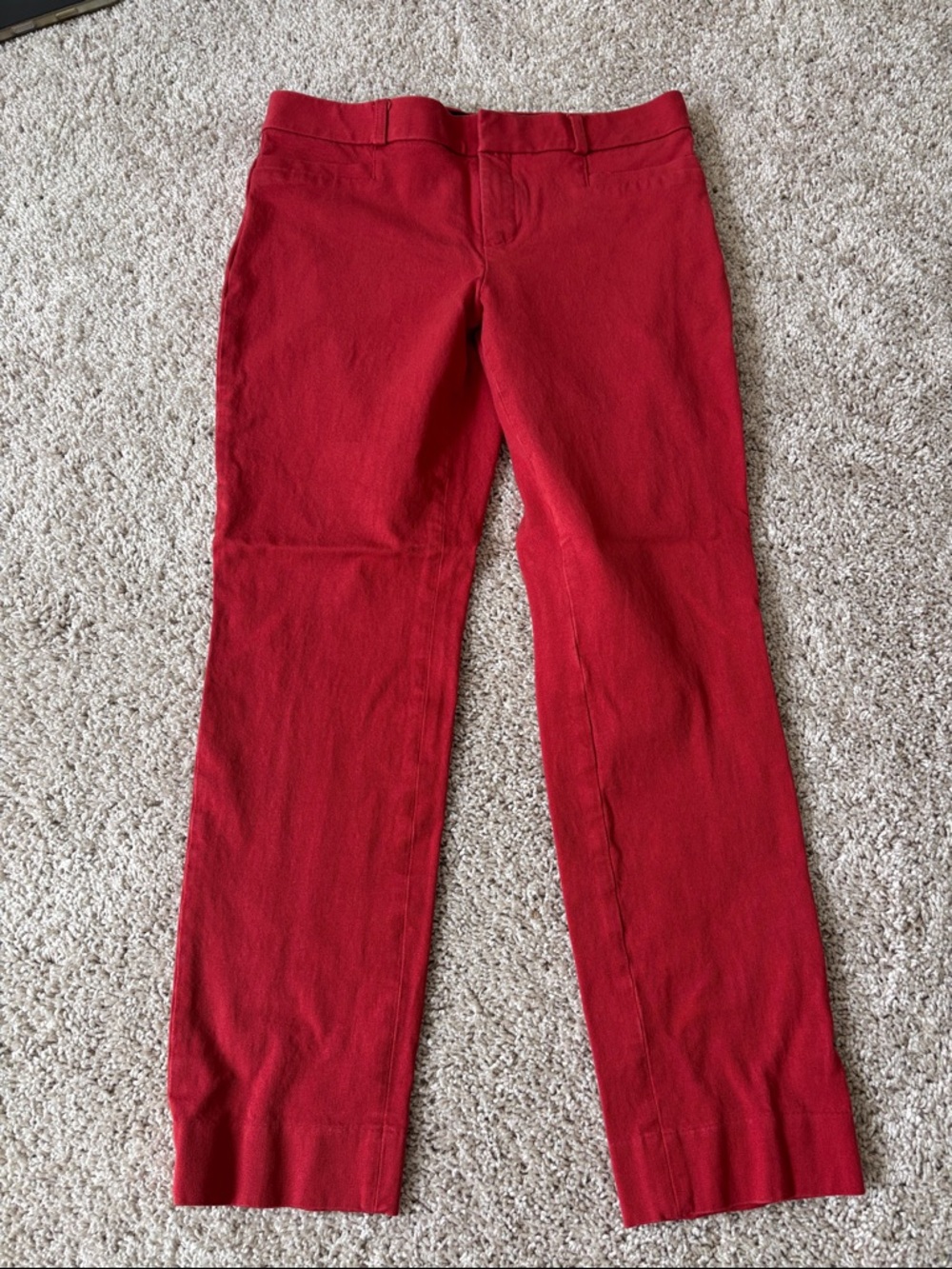 Banana Republic Red Straight-Leg Women's Jeans